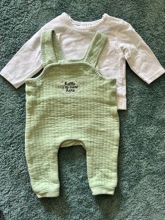 Ergee Baby Set Gr. 56, Shirt & Latzhose, Neu/ nur gewaschen