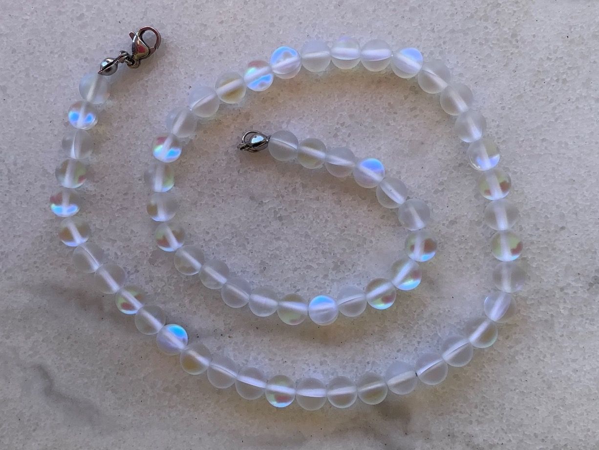 Catenine: Schöne Glaskugel-Kette – Nuovo (secondo la descrizione) da Luzern venduto da Pegasus003 1
