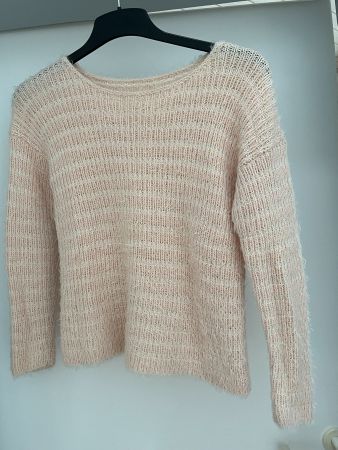 Kuscheliger Damenpullover, lachsfarbig
