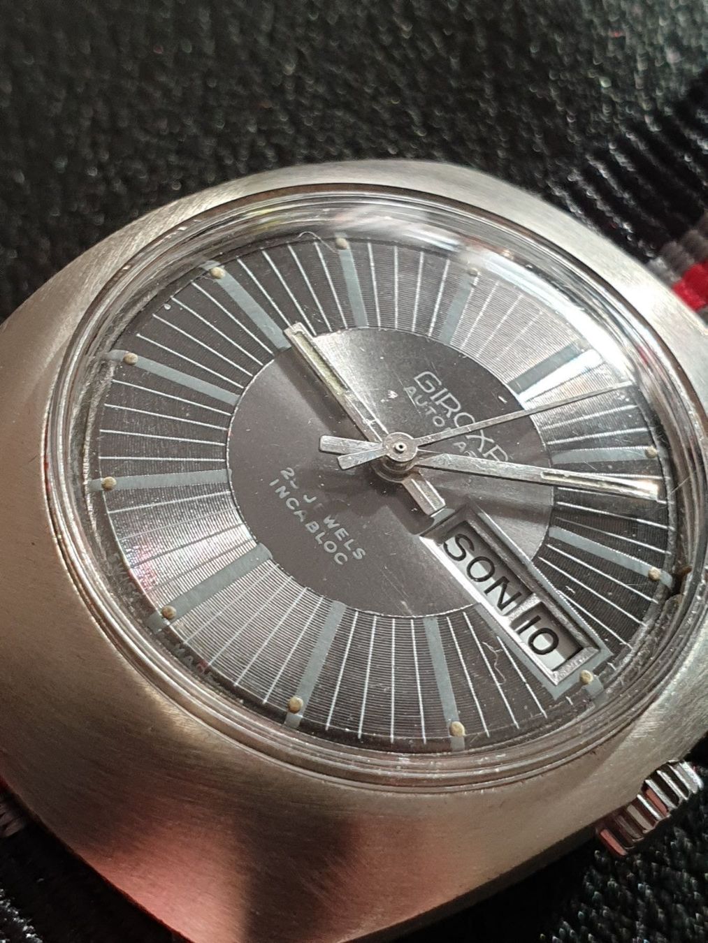Orologi: Giroxa Automatic 25 Jewels DayDate AZ123 – Usato da Uster venduto da Allezeit 2