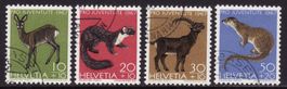 Pro Juventute Satz SBK-Nr. 220-223 (Wildtiere 1967)