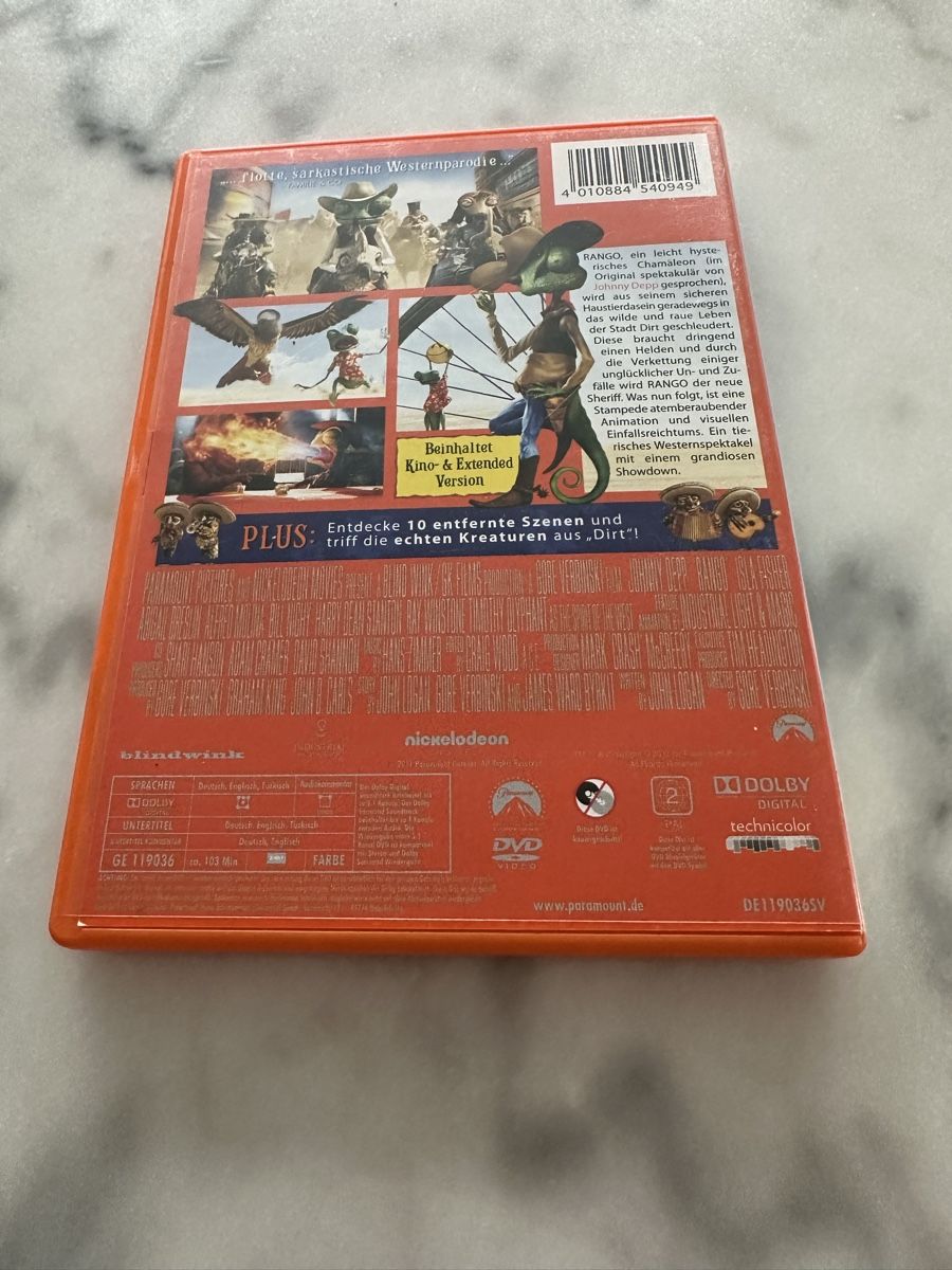 Tutti i DVDs: Rango DVD - Top Zustand – Usato da Bülach venduto da Chati_ 1