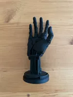 Roboterhand Deko Figur schwarz 3D-Druck