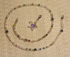 Swarovski Kristallkette, mit Seestern Anhänger