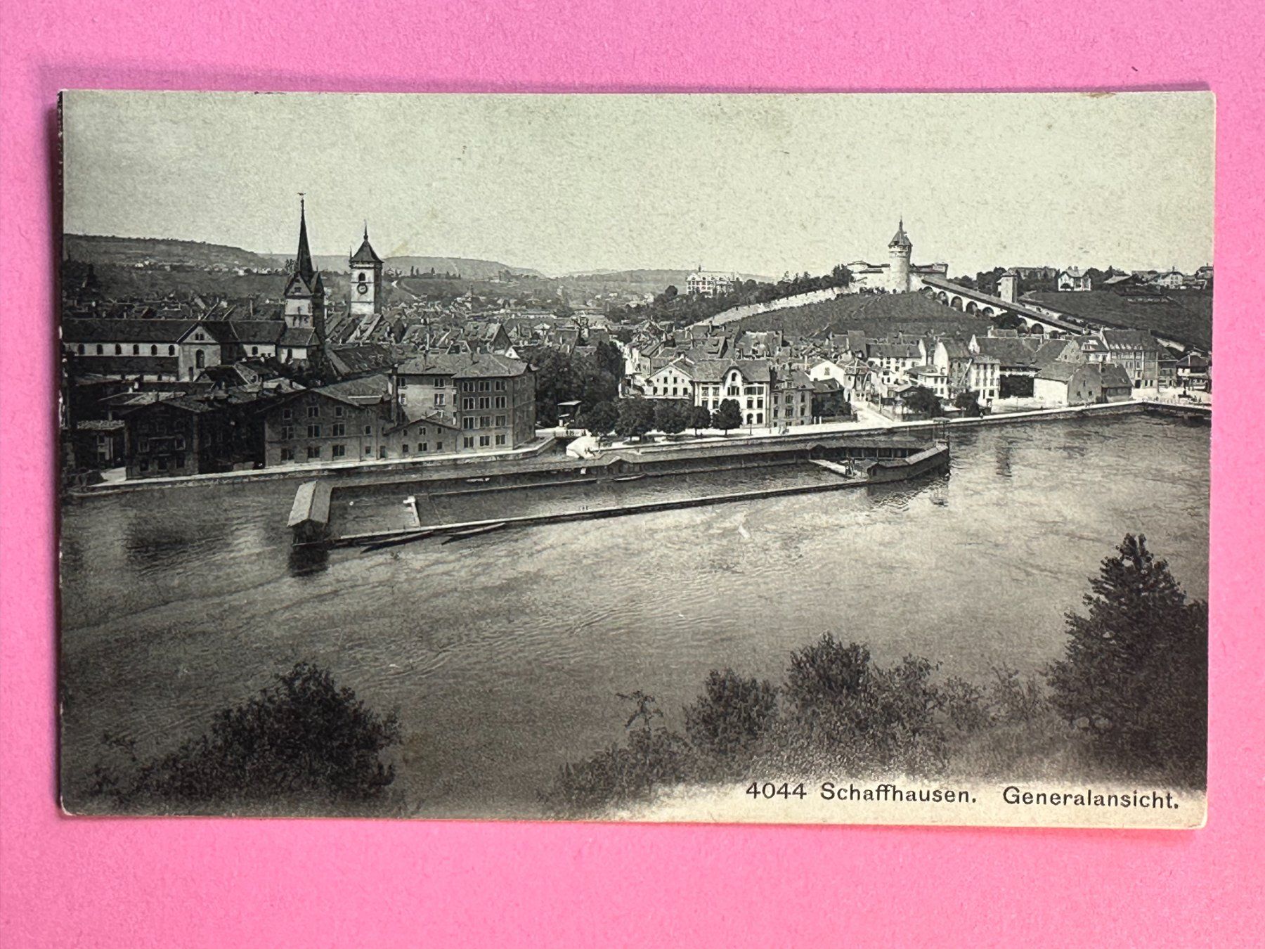 Cartoline postali: Schaffhausen - Generalansicht – Usato da Steg VS venduto da danwer74