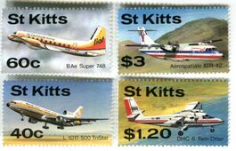 Briefmarken "Flugzeuge". St. Kitts