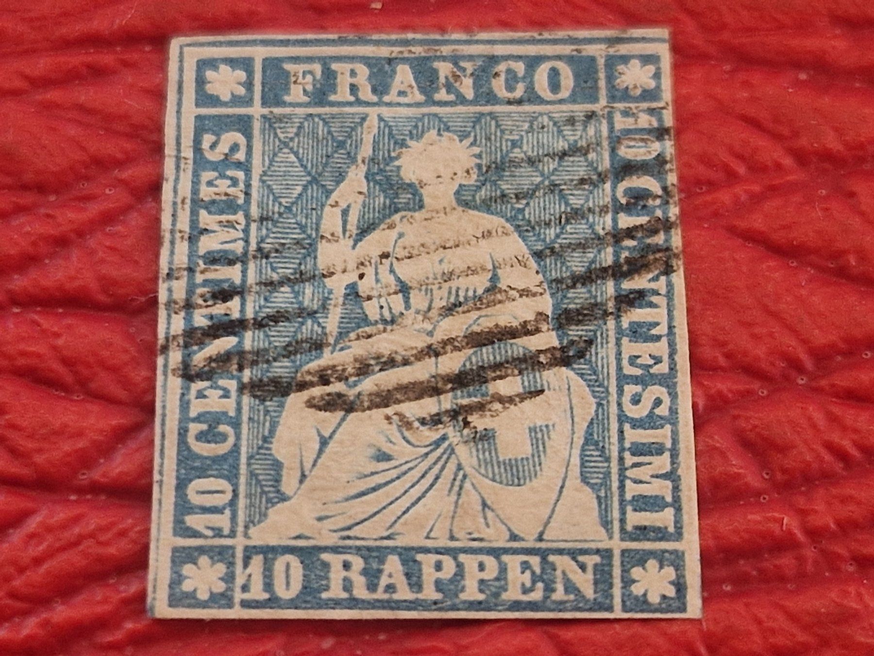 Alle Briefmarken: Strubel 23E, signiert, ab 1.- – Gebraucht aus Burgdorf von Glossy01