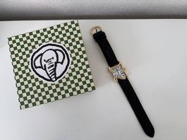 Square Melting Watch Small Gold