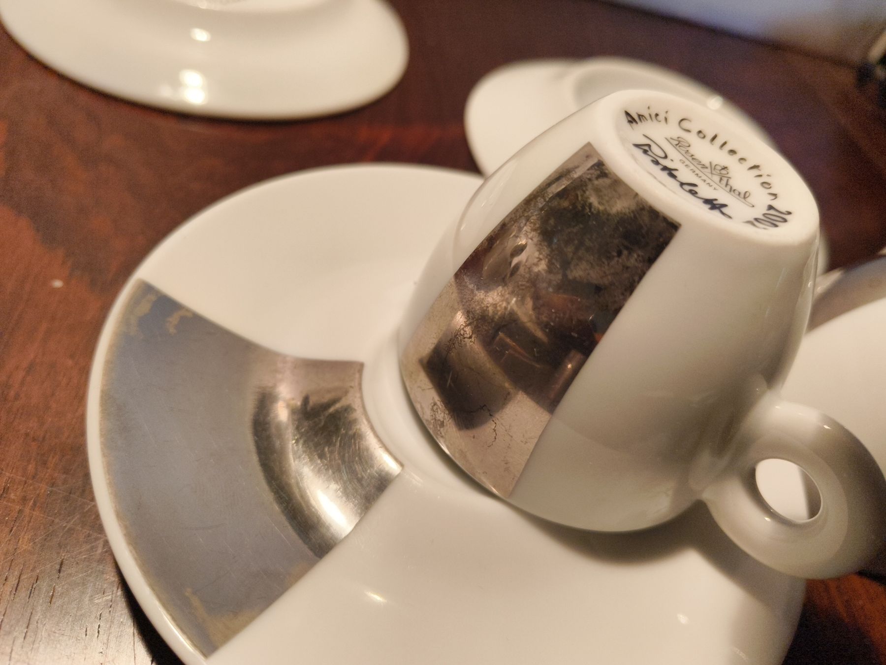 Rosenthal Tassen: Amici Collection ILLY 4 ESPRESSO Rosenthal 2002  Pistoletto – Gebraucht aus stettlen von VintageBern_ch 7