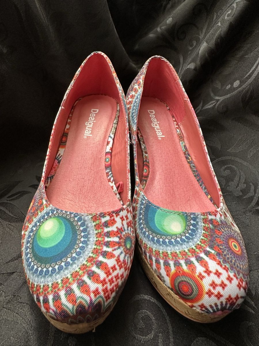 Desigual Scarpe da donna: DESIGUAL Keilpumps mit Kork Gr. 38 – Nuovo (secondo la descrizione) da Bern venduto da Maria003 4