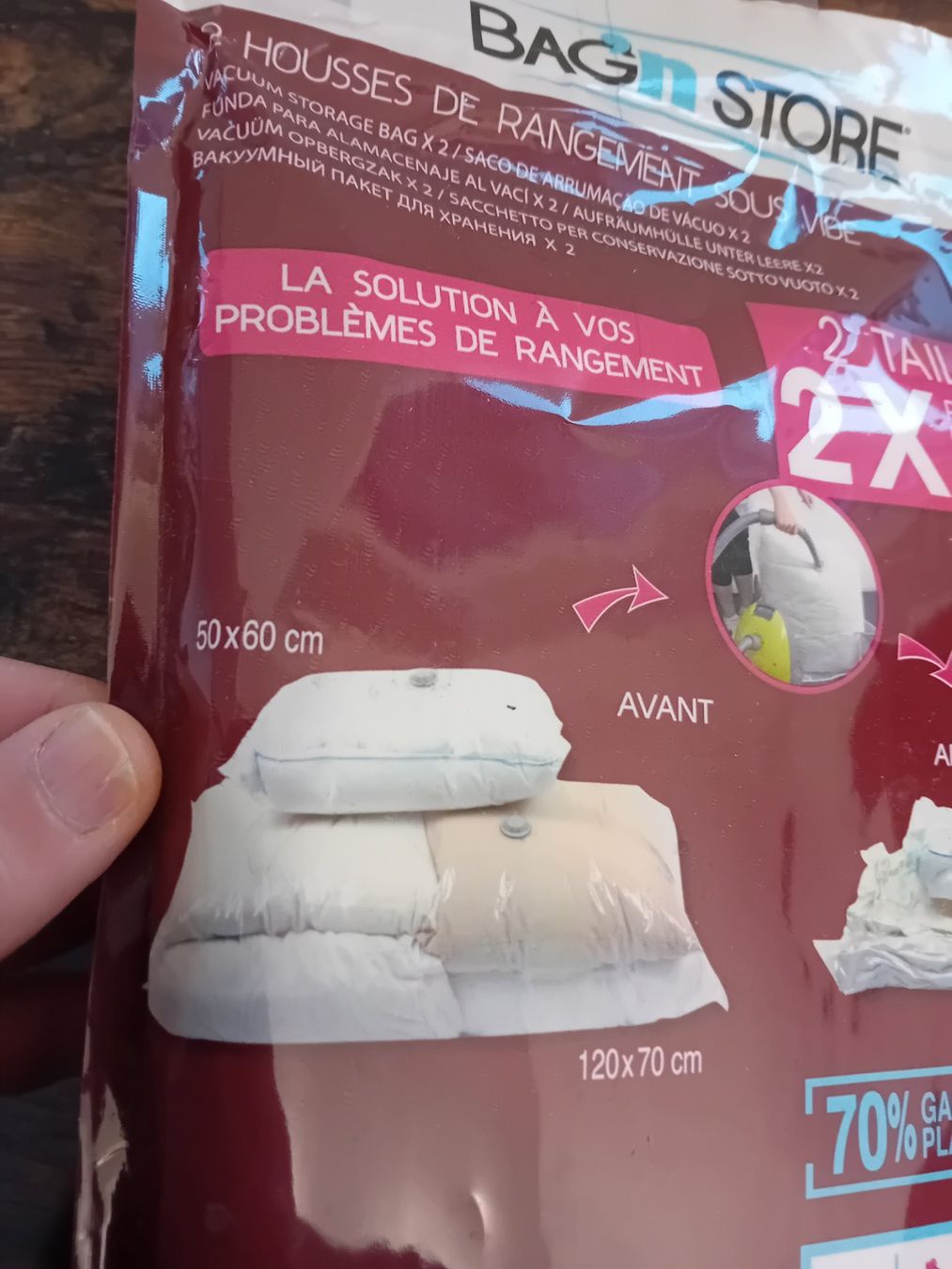 Altre valigie & borse da viaggio: 2 housses de rangement sous vide – Nuovo e nell'imballaggio originale da Grenchen venduto da Wolf313 2