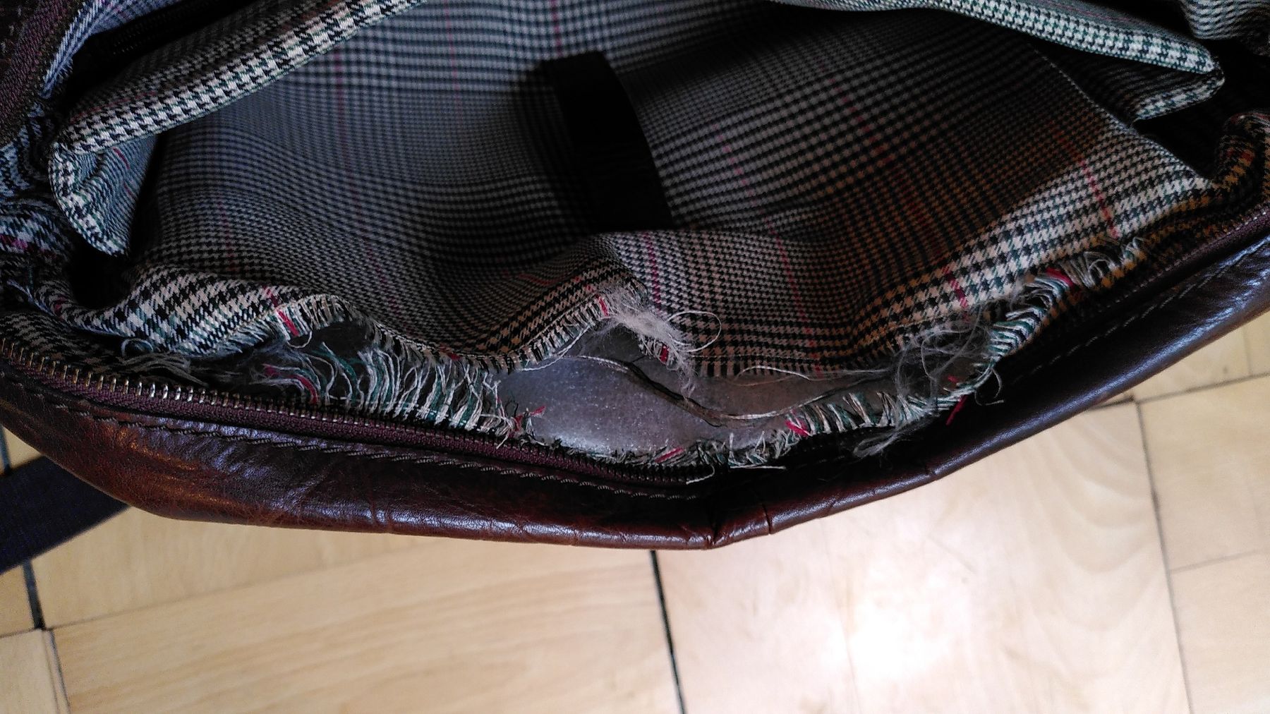 Borse: Schöne, qualitative Ledertasche. Dunkelbraun. – Usato da Zürich venduto da Sashio01 4