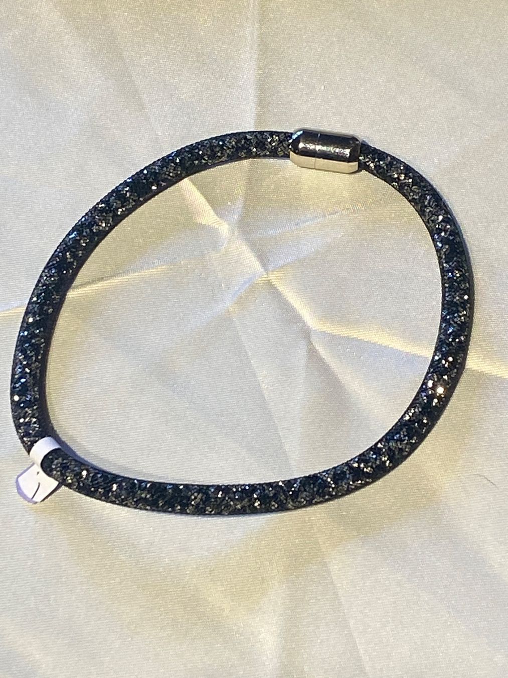 Catenine: HALSKETTE -BLACK-SILBER GLITZER – Usato da Meienried venduto da ManuelaBoutique 2