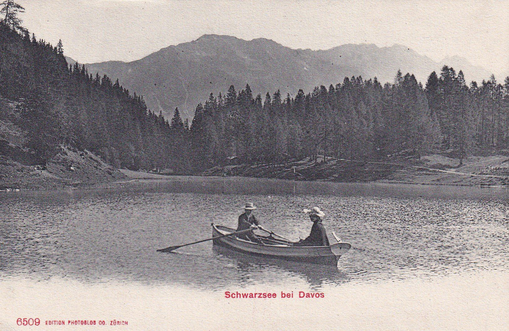Ansichtskarten: Schwarzsee bei Davos – Gebraucht aus Cormoret von Pascalll2001
