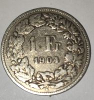 1 Fr. Münze 1904 guter Zustand