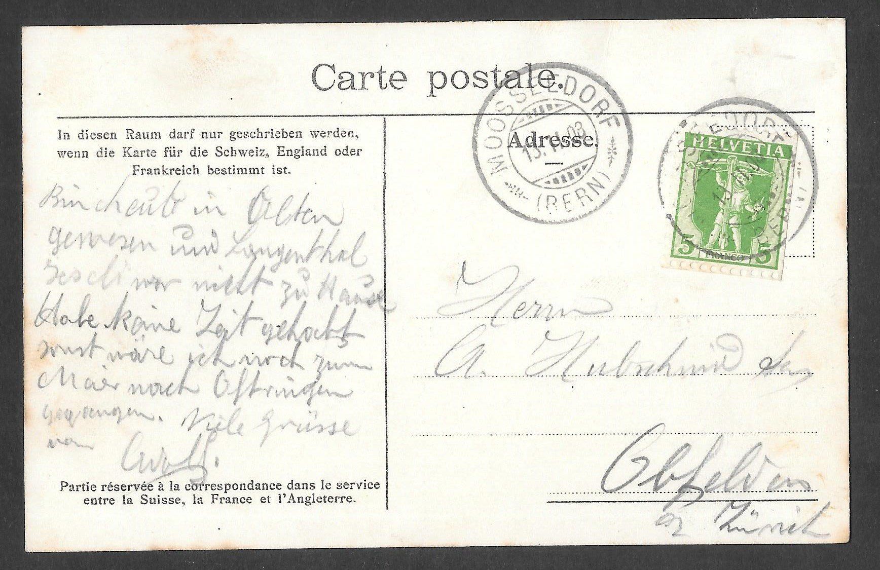 Cartoline postali: Olten Generalansicht – Usato da Olten venduto da clotaldi 1