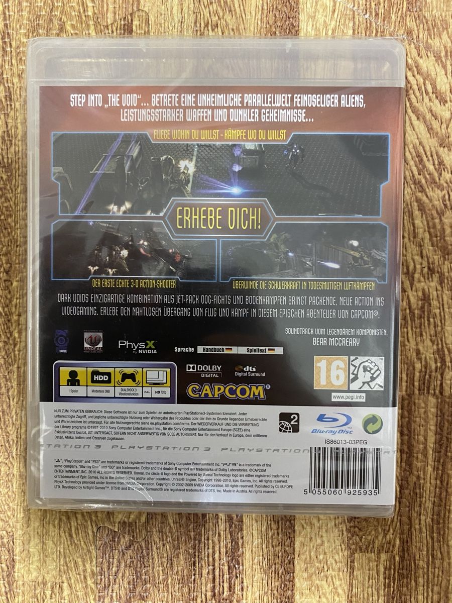 Capcom Giochi: Dark Void, PS3 (Neu) – Nuovo e nell'imballaggio originale da Basel venduto da spider-loc 1
