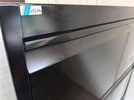 Gut erhaltener LISTA Büroschrank, 3 Schubladen, Metall ab 1.