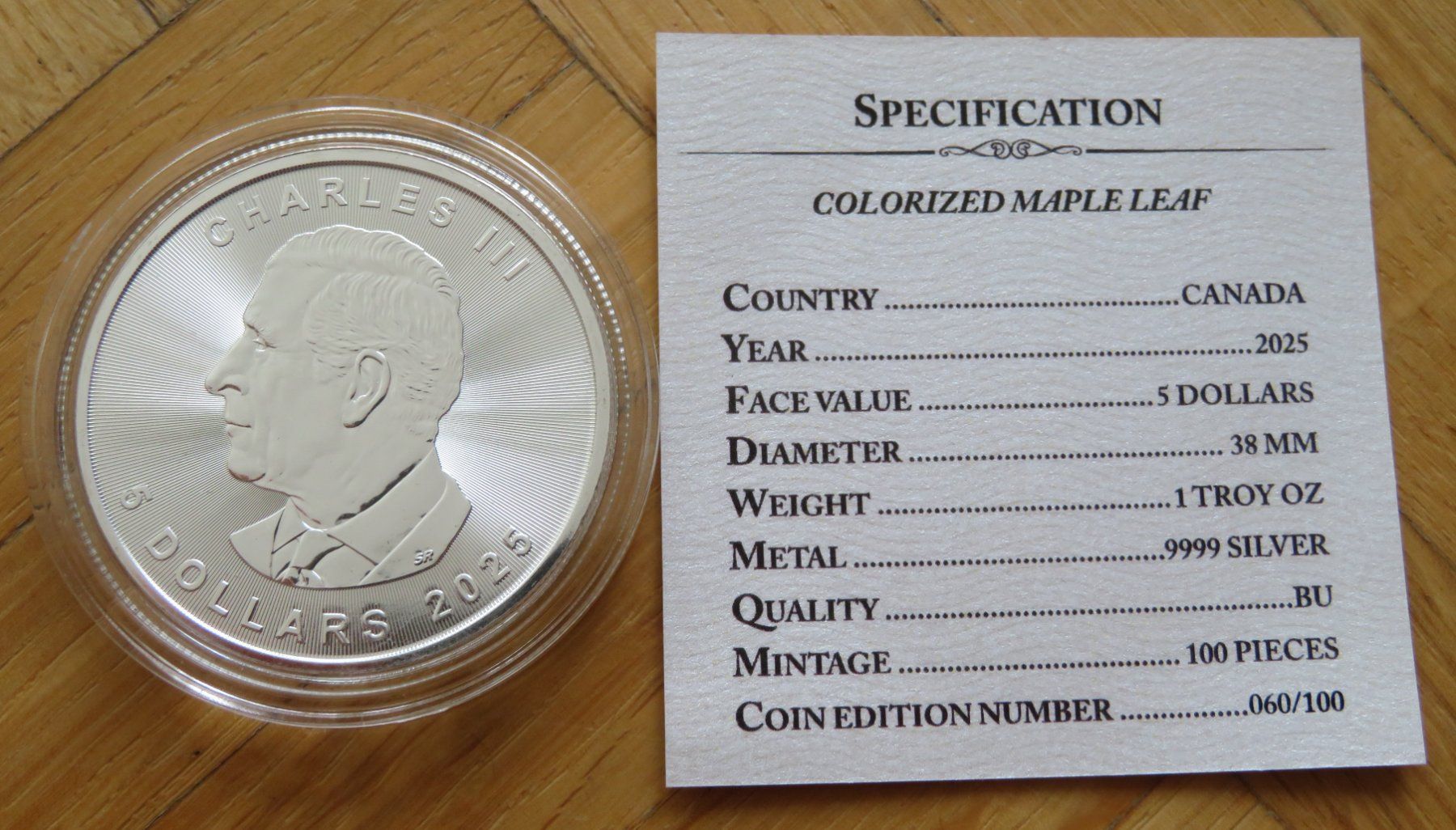 Tutti le monete: Maple Leaf 2025 Farbiger Round Mandala Buffalo1OZ SILBER – Nuovo (secondo la descrizione) da Wetzikon ZH venduto da Nicki6 2
