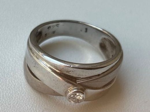 Anelli: Silberring  925 mit Zirkonia – Usato da Basel venduto da NellyBotti 2
