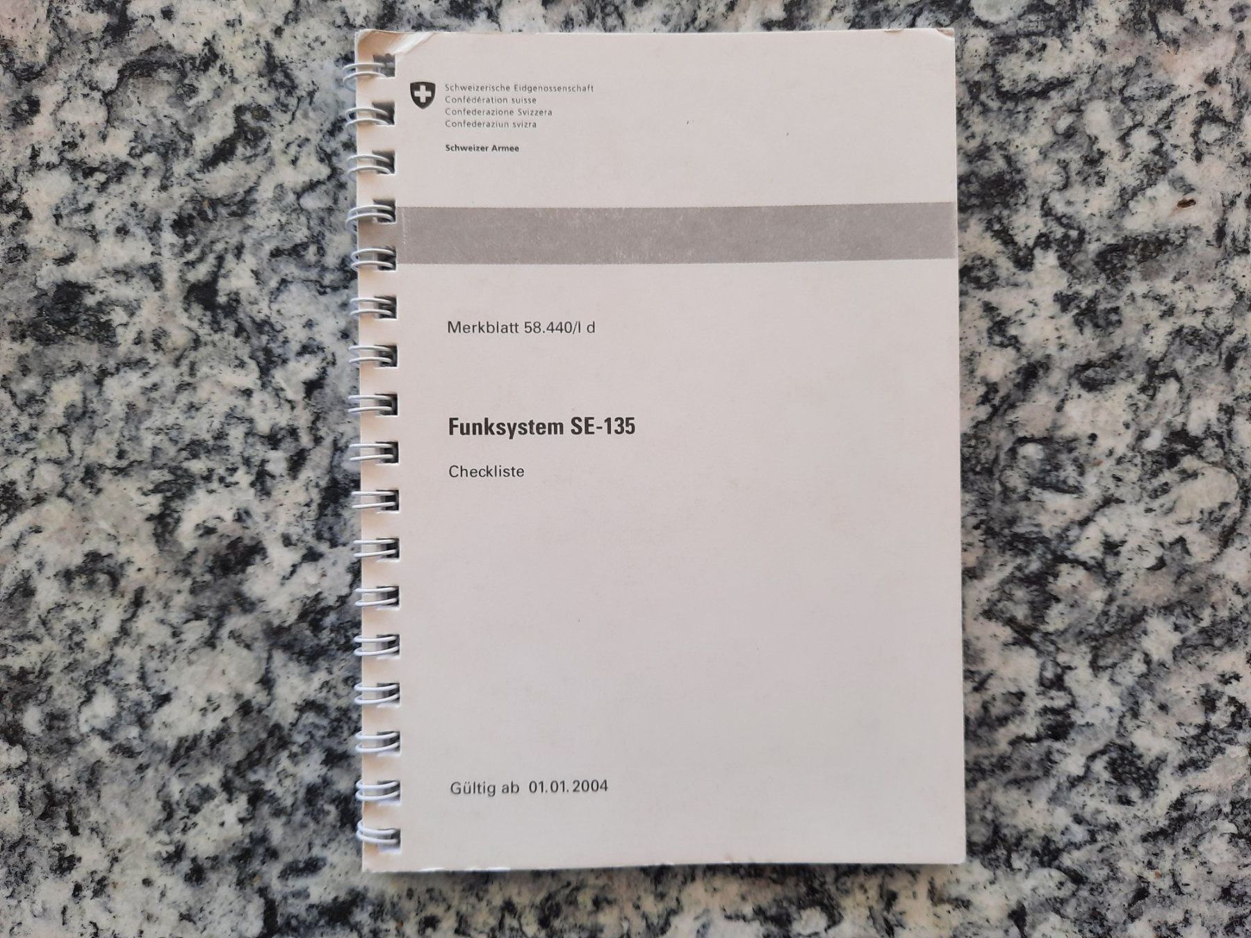 Libri: Funksystem SE-135 - Checkliste – Usato da Ruswil venduto da Sammlergeist