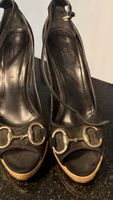 Gucci Wedges / Keilsandaletten – Schwarz – Original