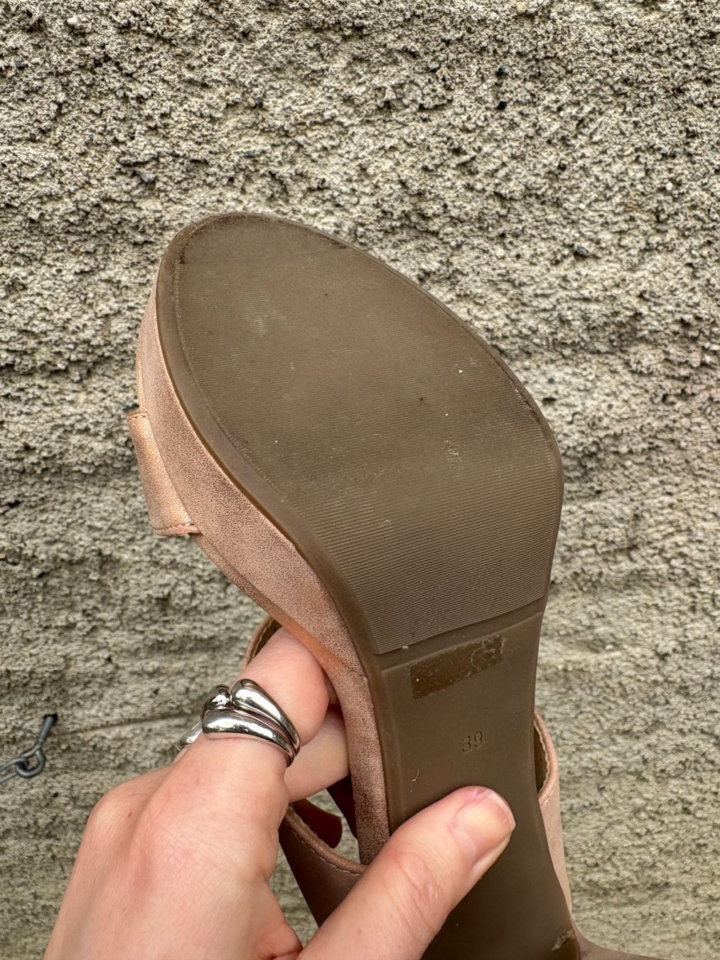 Cube Scarpe da donna: Highheel Sandalette mit Absatz /Plateau-Pumps rosaschimmernd – Usato da Wittnau venduto da cel_j8w9 6