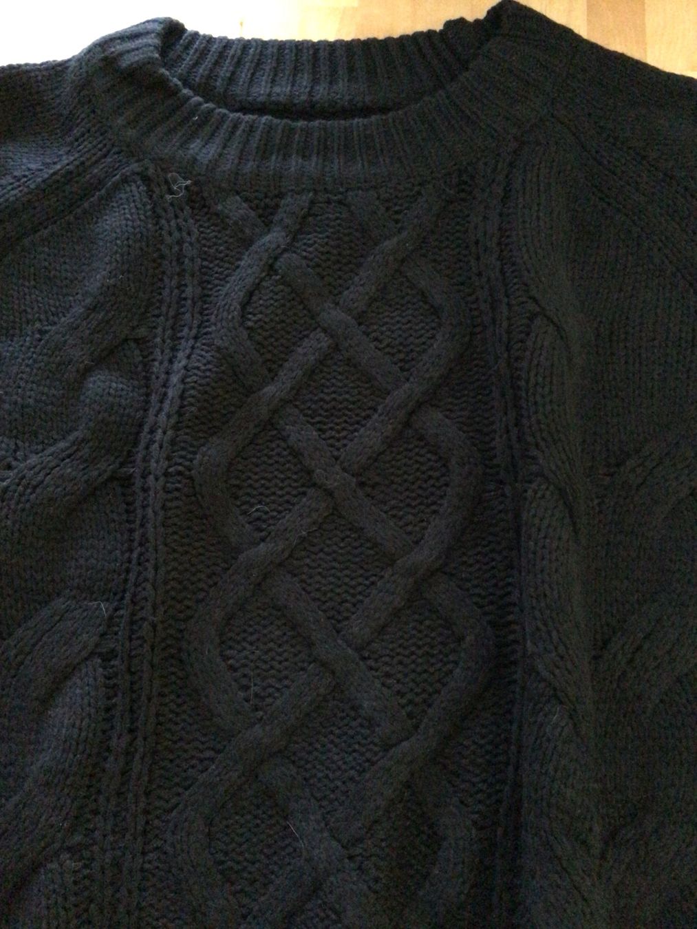 Pullover & Sweatshirts: Strickpullover schwarz mit Zopfmuster Gr. 3XL – Neu (gemäss Beschreibung) aus Einsiedeln von Tru7 1