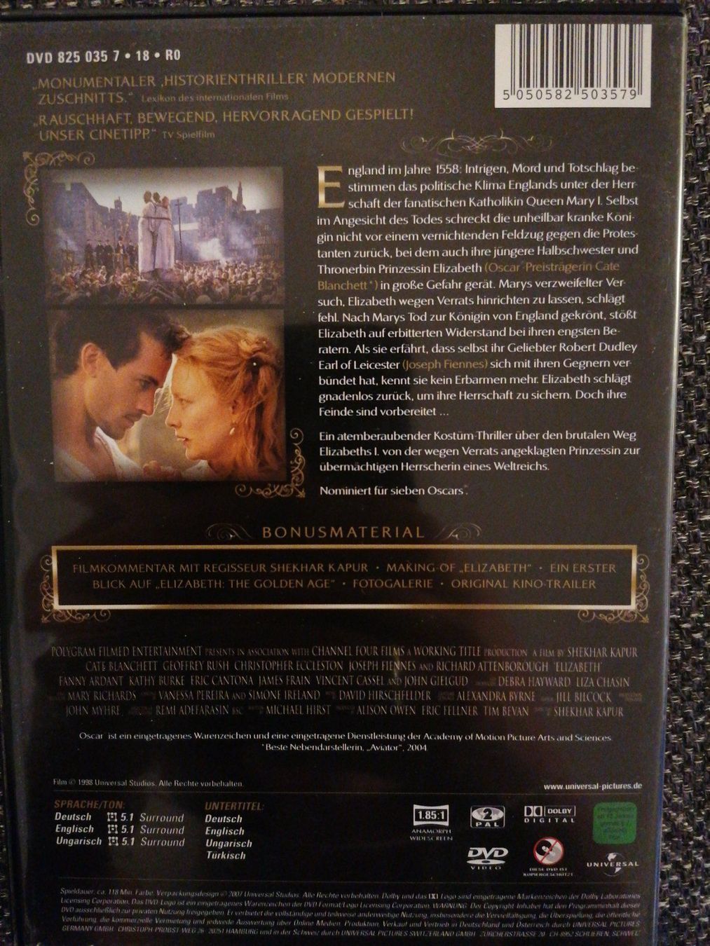 Tutti i DVDs: DVD Elizabeth – Usato da Büttikon AG venduto da Amineah 1