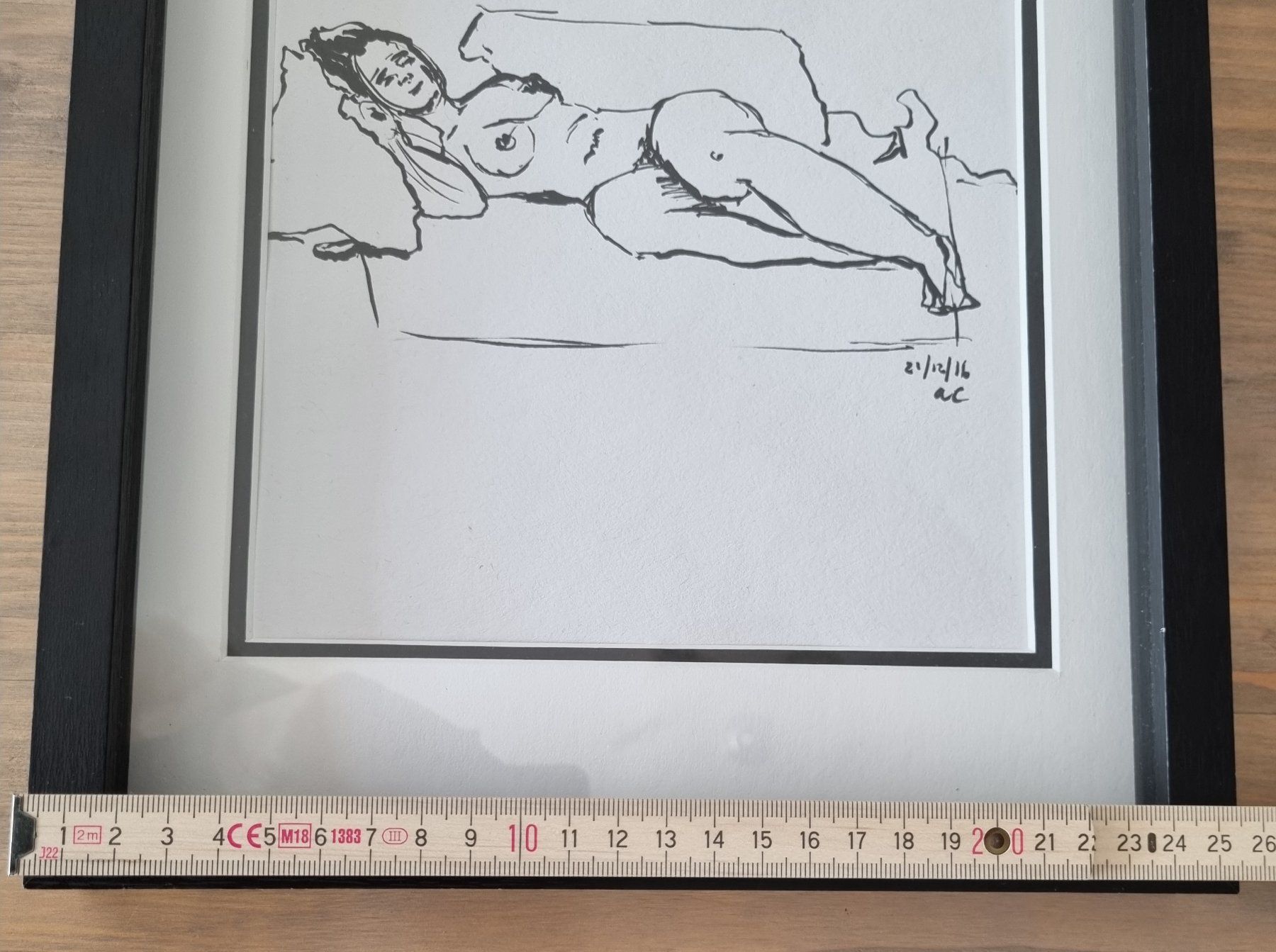 Gemälde: Beau petit nu moderne. Encre de chine. – Gebraucht aus Grand-Lancy von Evelyne010 7