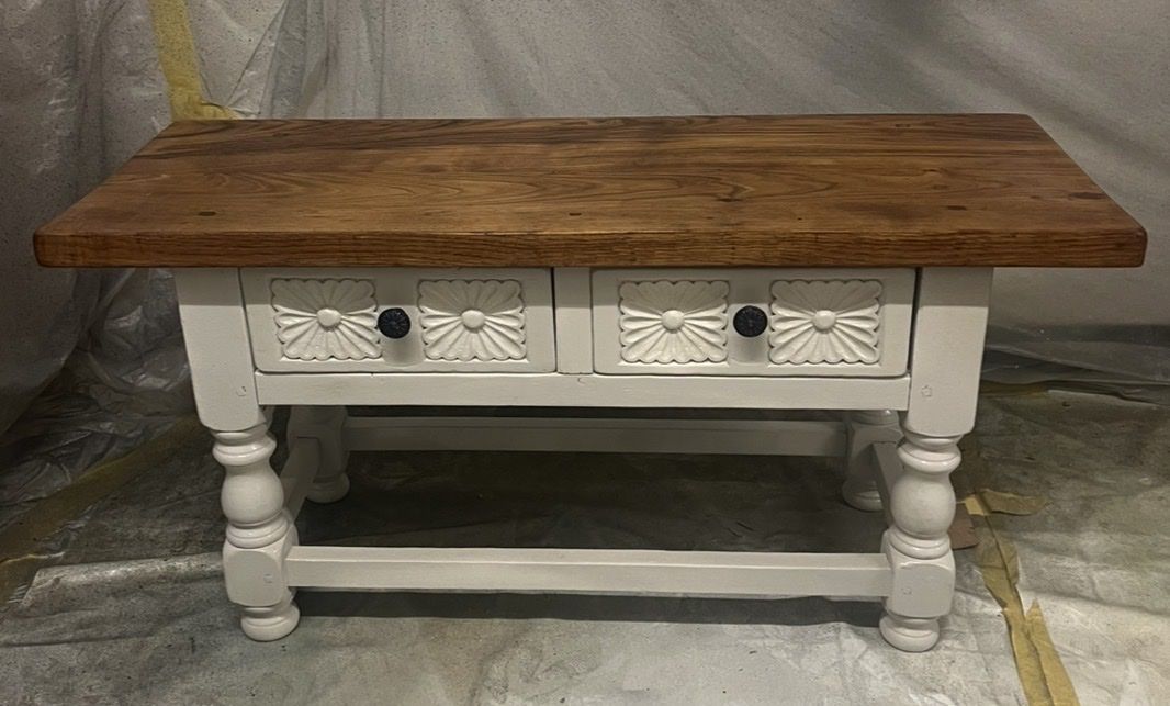 Tavoli: Massivholz Couchtisch  Professionell restauriert – Nuovo (secondo la descrizione) da Adliswil venduto da kar_55fs 1
