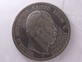 5 Mark Preussen 1875 B – Wilhelm I. – J.97 – VZ+
