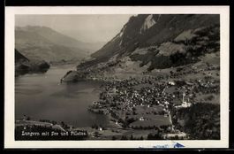 Lungern, Mit See und Pilatus aus der Vog