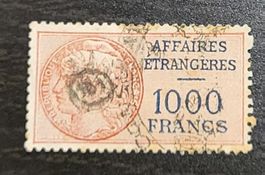 Frankreich steuermarke alte briefmarken