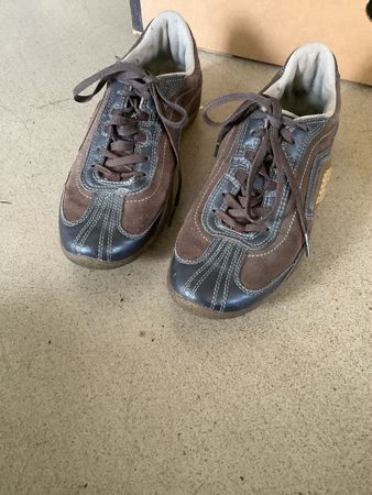 GEOX Sneaker Gr.41 Herren Schuhe braun atmungsaktiv gebrauch