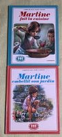 2 livres Martine: fait la cuisine et jardinage