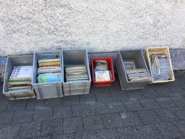 Grosser Posten gebrauchte Schallplatten und Singles
