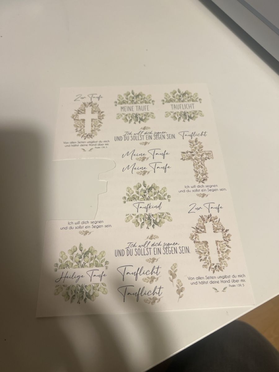 Toutes les décorations: Kerzentattoo Taufe – D'occasion à Kloten par tyrael93 3