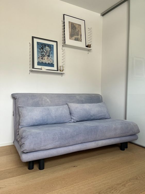 Canapé-lit Ligne Roset Multy D’Occasion – Beige, Tissu Coton, Dimensions 157 X 80 Cm