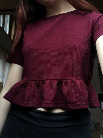 Top bordeaux H&M