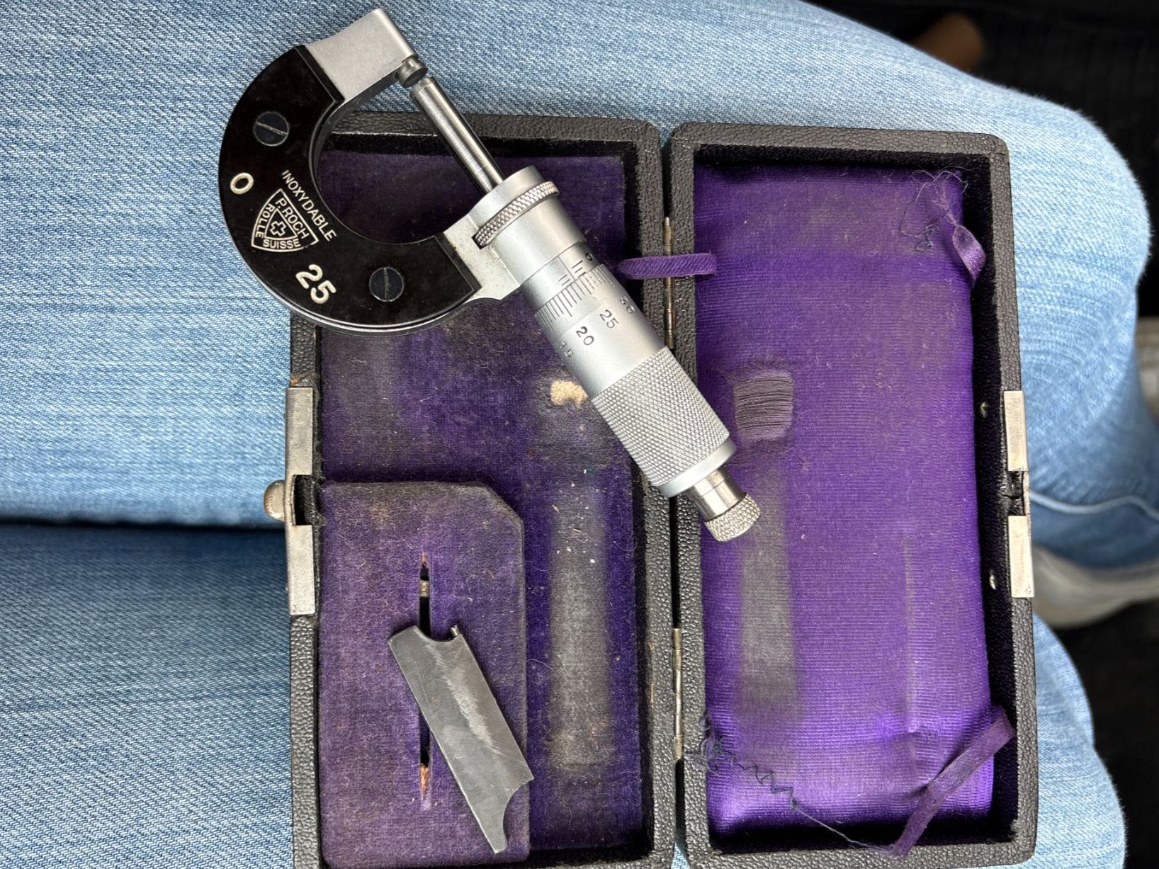 Misurare: Präzisions Mikrometer Swiss Made mit Box – Usato da Illnau venduto da oli_2yfk