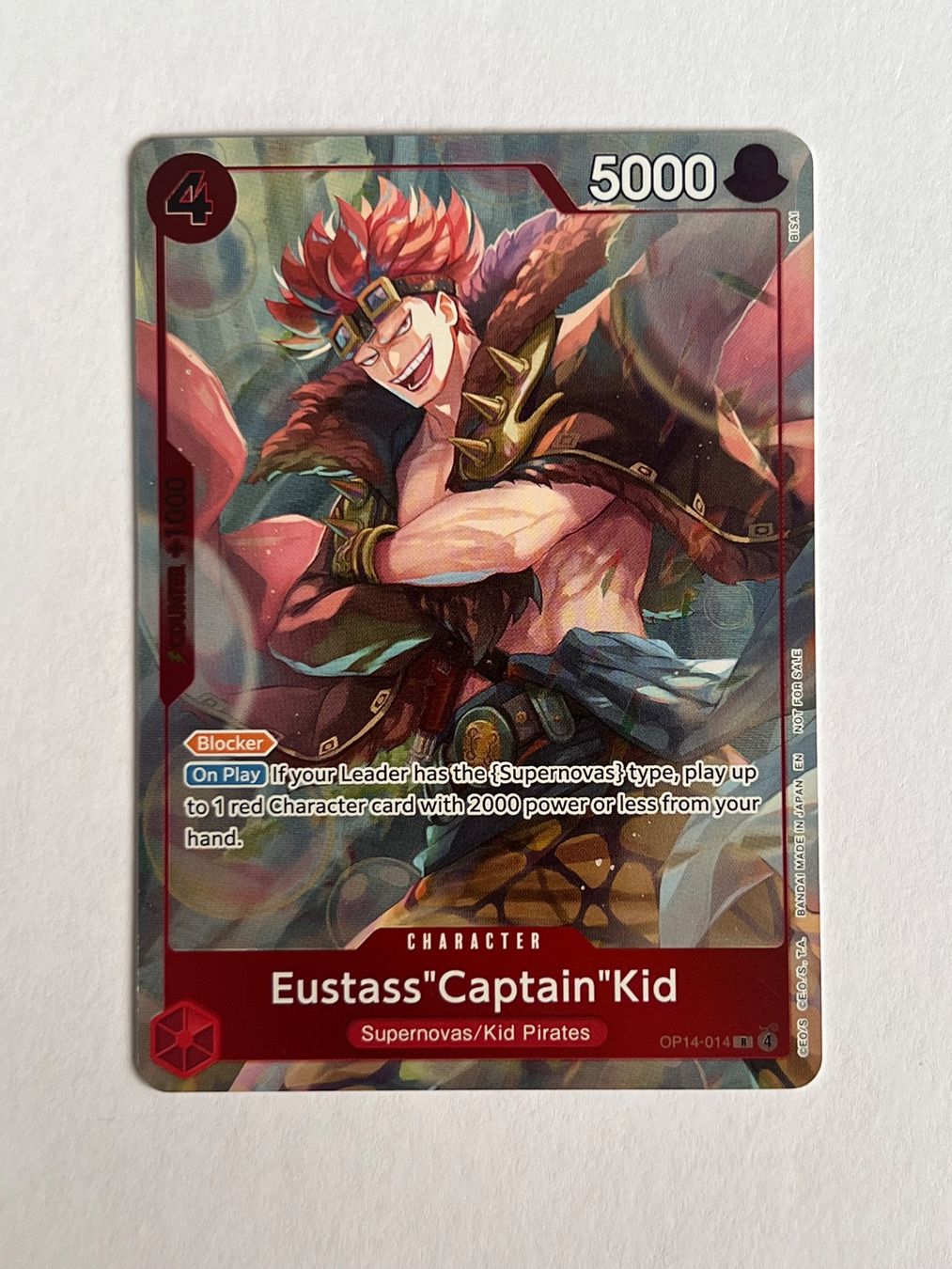 Bandai Carte collezionabili: Eustass "Captain" Kid - OP14-014 – Usato da Ilanz venduto da caui