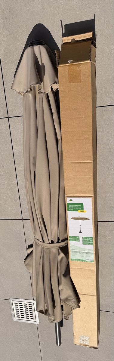 Sonnenschirme: Landi Sonnenschirm Alu taupe, 300cm Durchmesser! – Gebraucht aus Richterswil von giacometti222 4