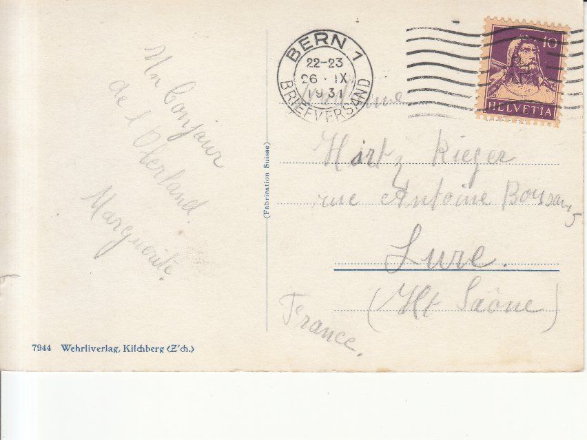 Cartoline postali: Thunersee 1931 – Usato da Bürglen TG venduto da StampGraf 1