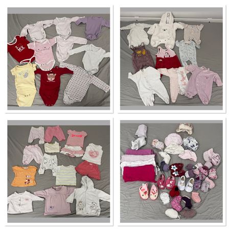 Grosses Baby Mädchen Kleider Set Grösse 50-56