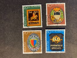 Schweiz 1981 Satz Pro Patria Postschilder Bedarf gestempelt