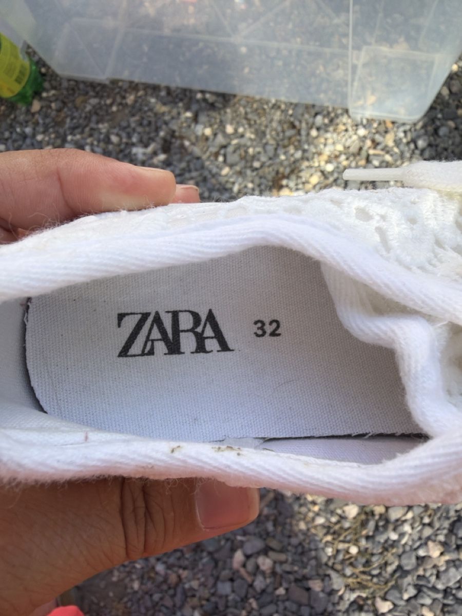 Zara Scarpe per ragazze: Zara Turnschuhe weiss Spitze – Usato da Au ZH venduto da schneebi88 2