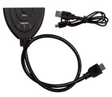 LogiLink HD0040 HDMI Splitter 1x3/3x1-Port, 4K/30 Hz