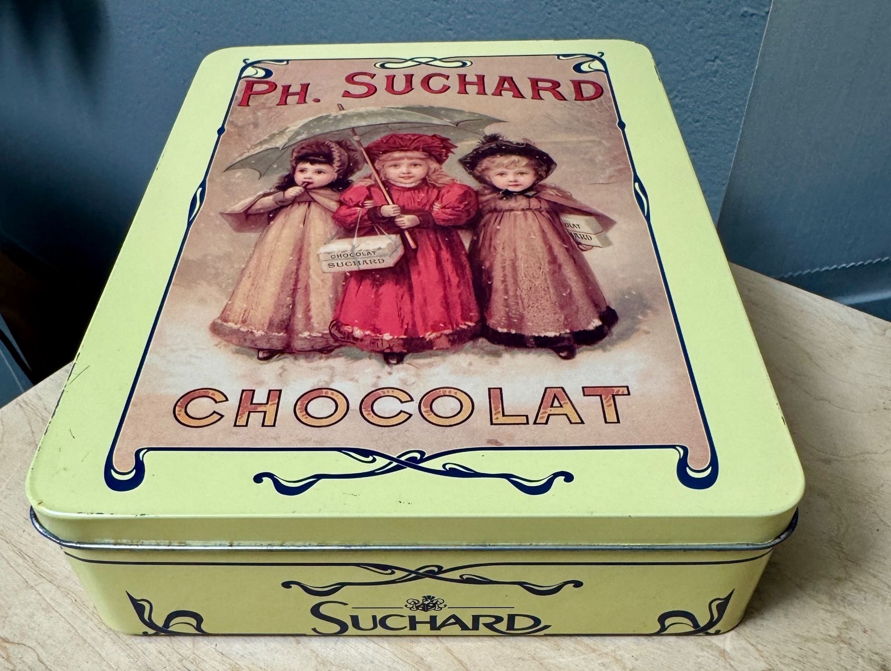 Suchard Sonstige Dekorationen & Accessoires: Ältere Blechdose CACAO SUCHARD Nostalgiedose – Gebraucht aus Rothrist von Luckywinner 2