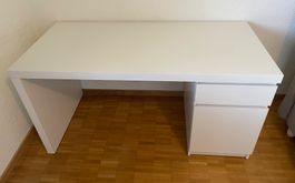 Schreibtisch, weiß, 140x65 cm